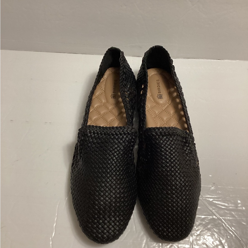 Birdies women’s starling black woven flat shoes